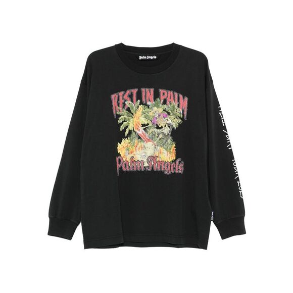 Palm Angels Black T-Shirts & Vests - T-Shirts Men - Picture 1 of 4